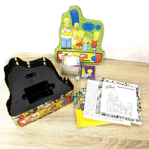 The Simpsons Trivia Game Metal Tin Box - Picture 12 of 12